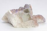 Purple Edge Fluorite Crystal Cluster - Qinglong Mine, China #205466-1
